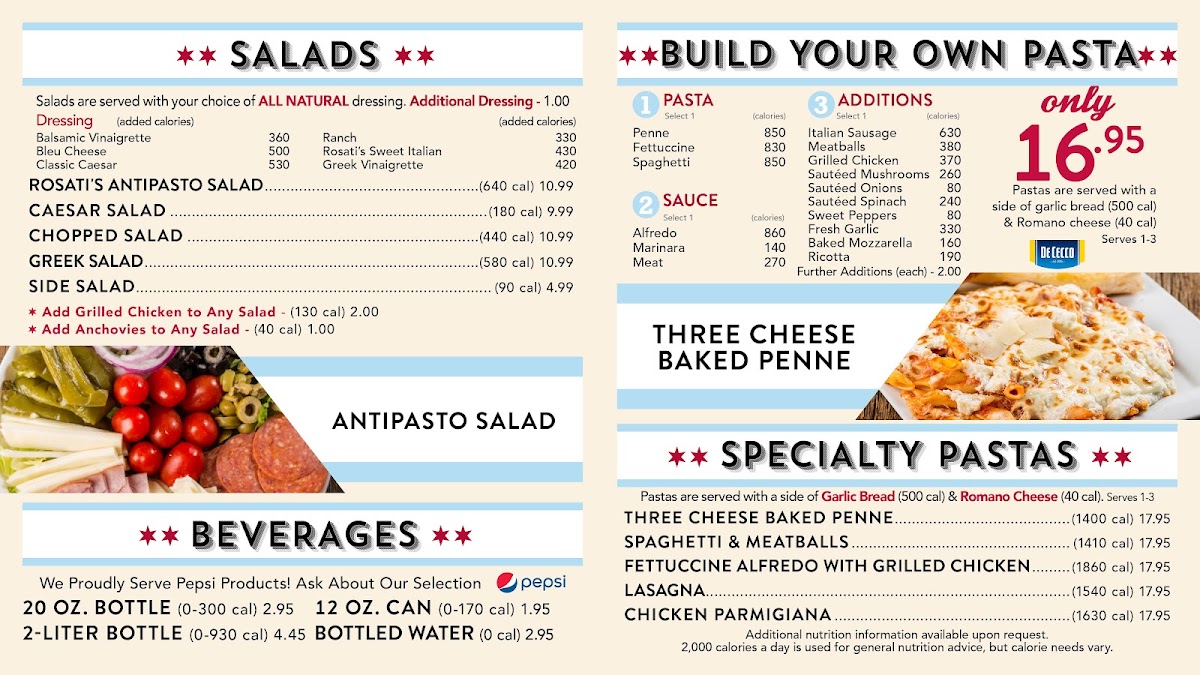 Rosati's Pizza Of Chicago Menu - Image 4
